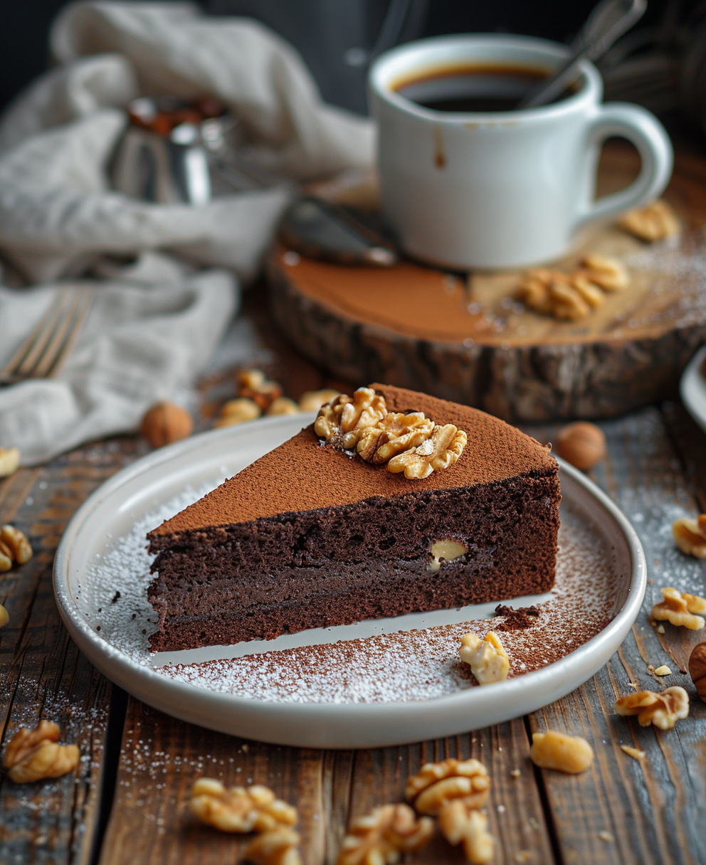 gateau au noix et au chocolat