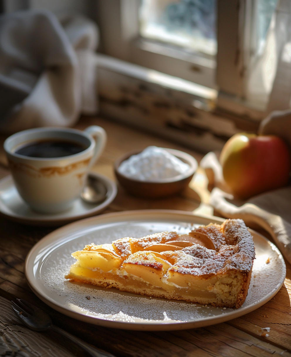 gateau aux amandes et pommes