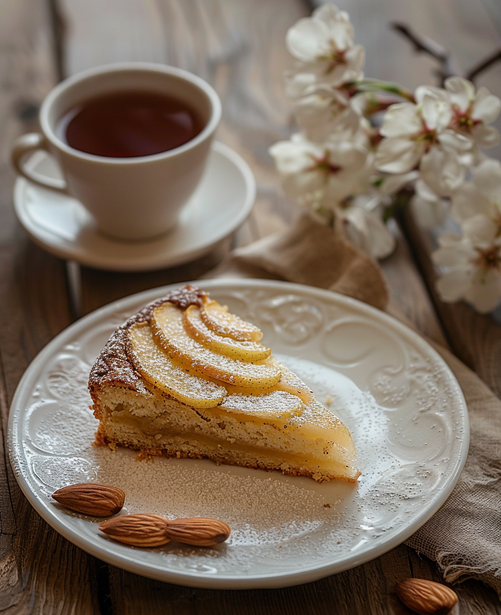 gateau aux poires et amandes