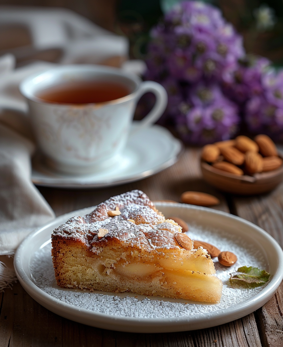 gateau aux poires et amandes