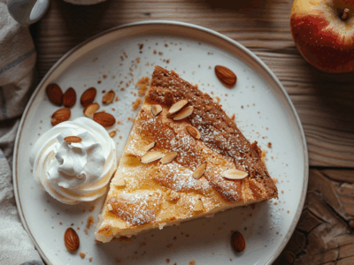 Gâteau aux pommes amandes : Recette facile et savoureuse