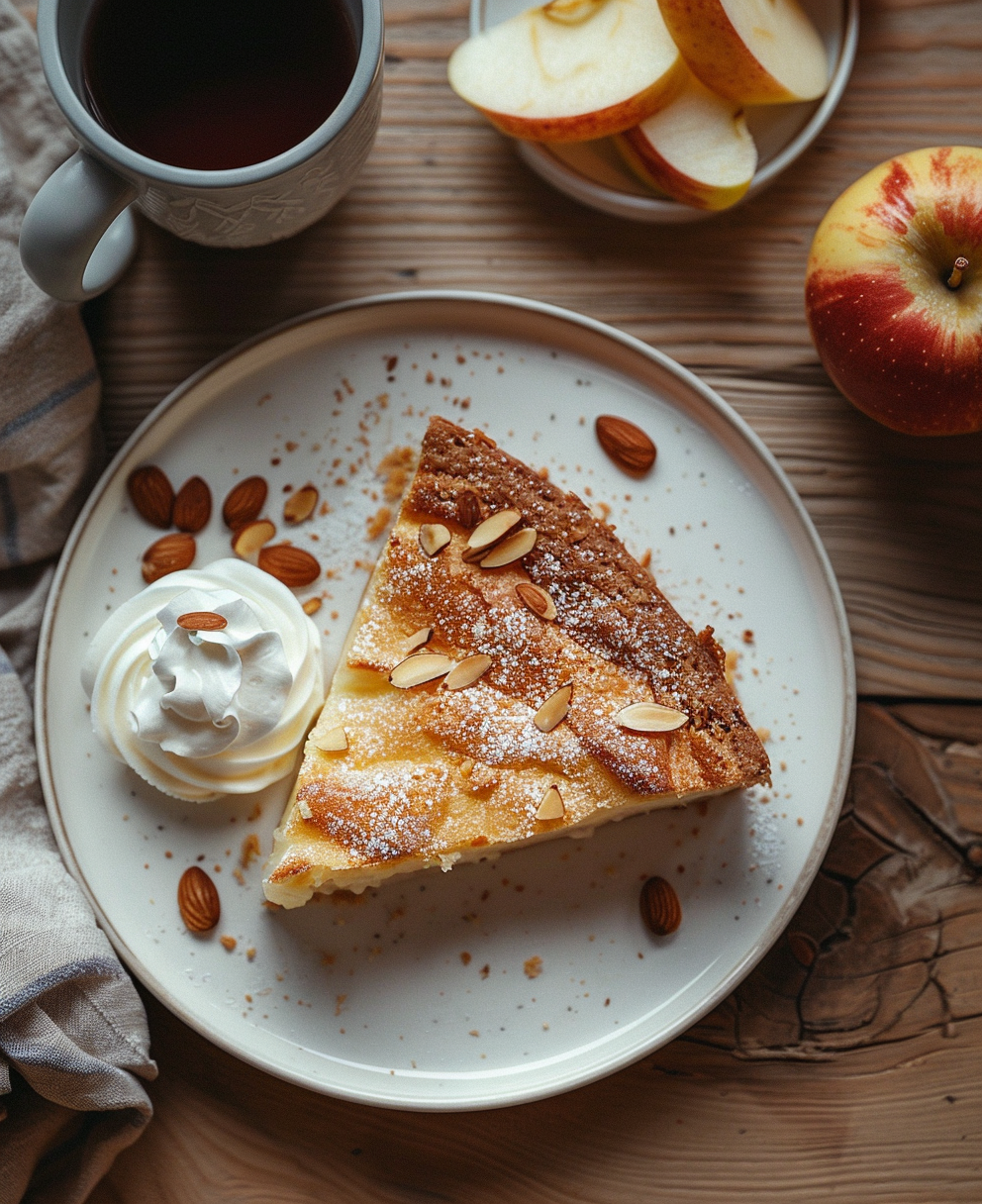 gateau aux pommes amandes