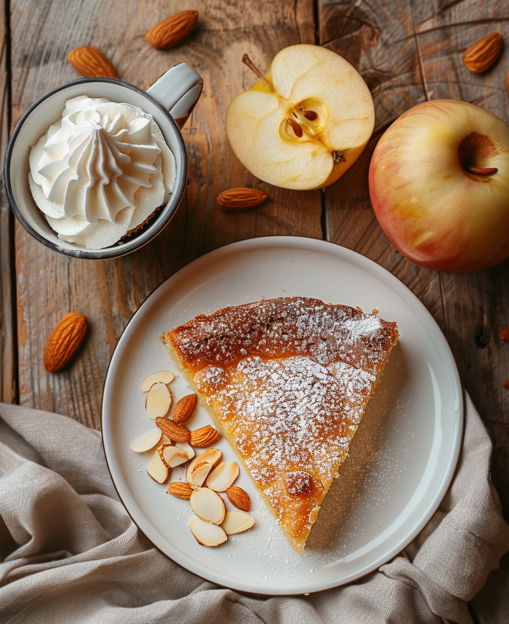 gateau aux pommes amandes