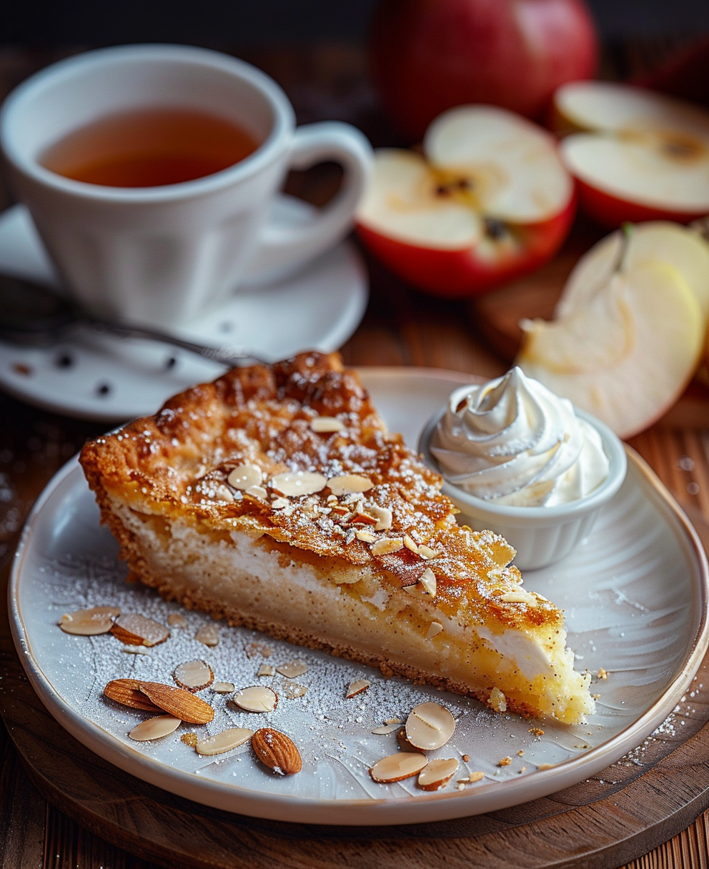 gateau aux pommes amandes