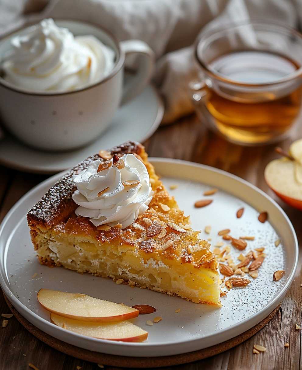 gateau aux pommes amandes