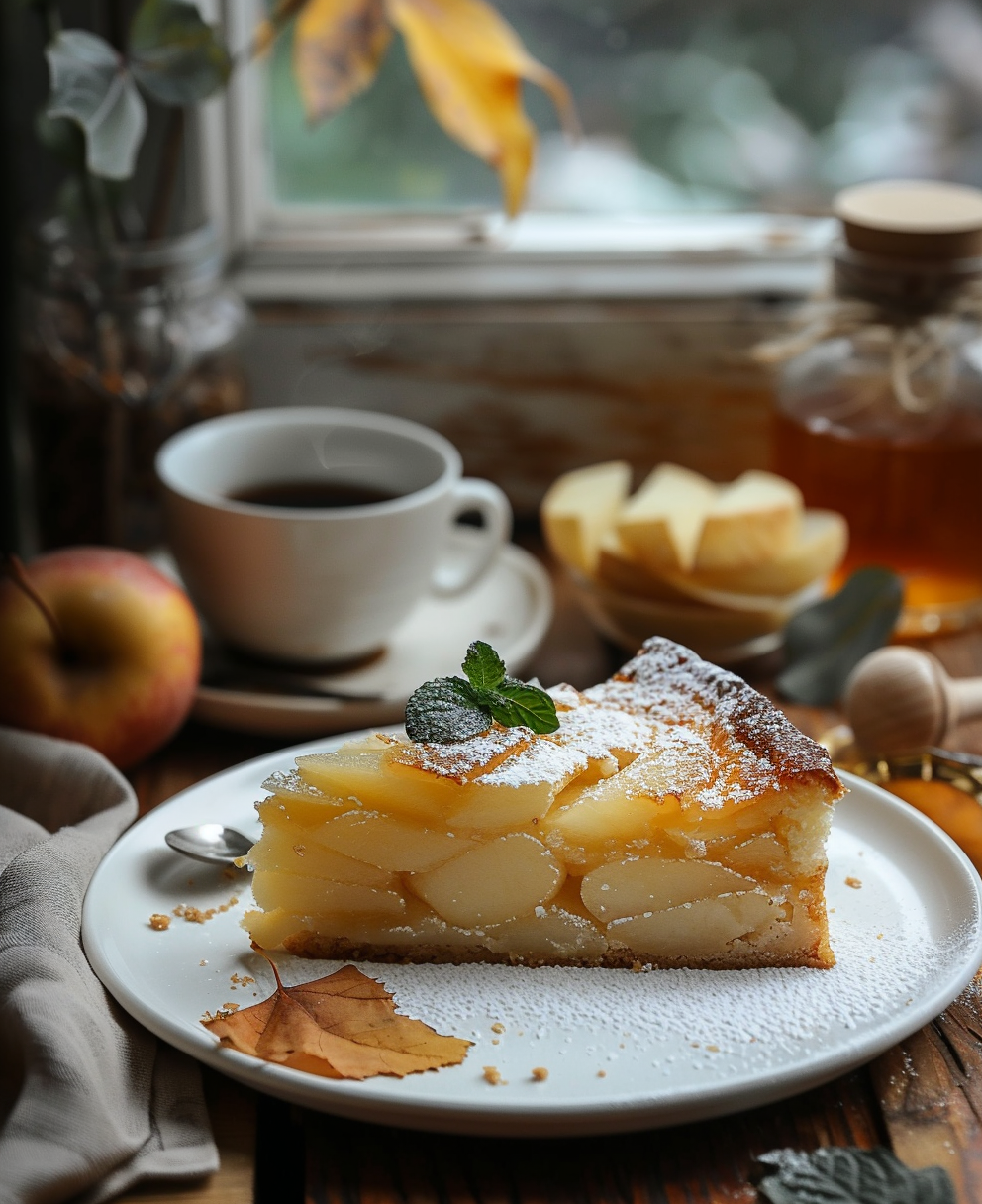 gateau aux pommes et amande