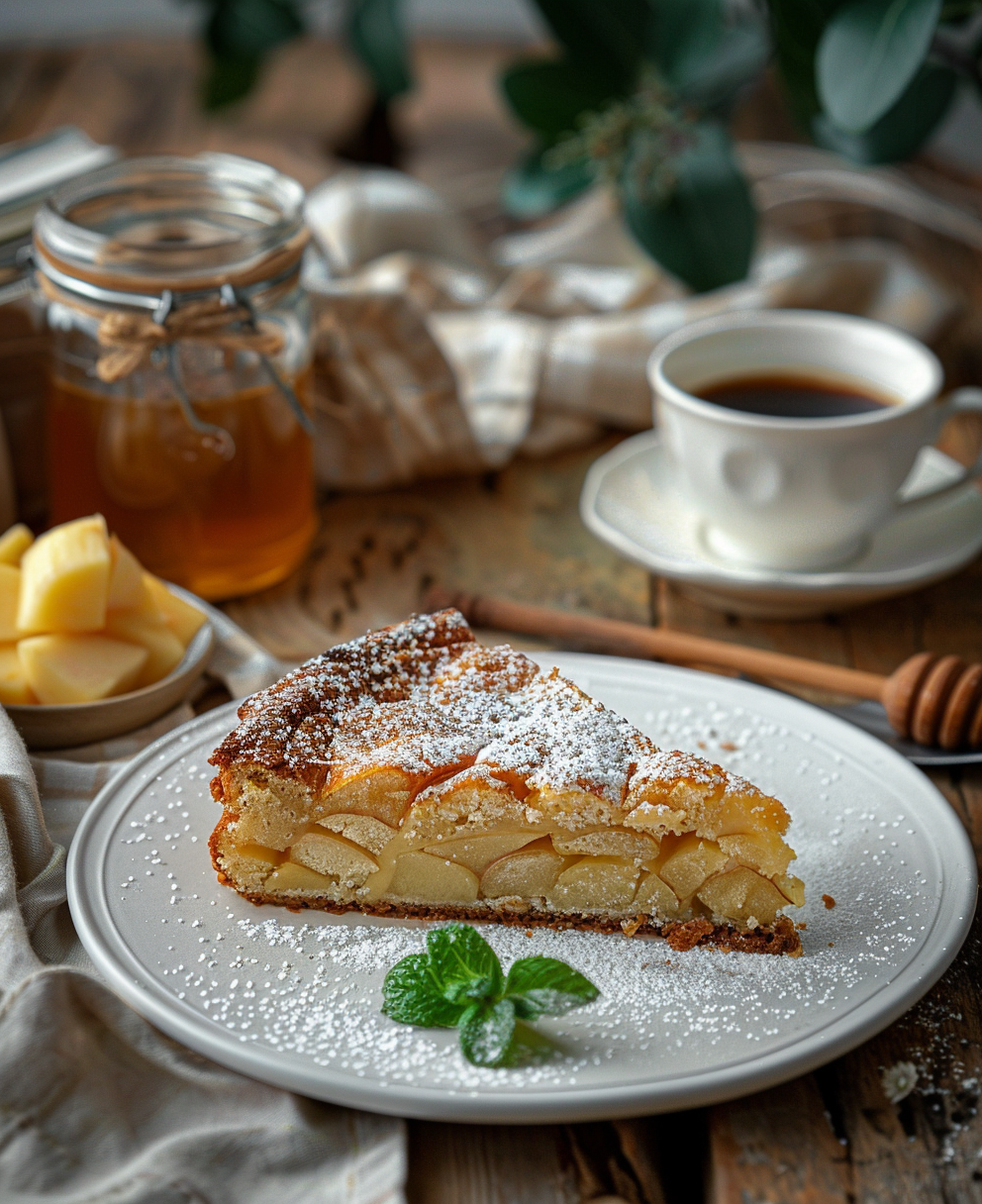 gateau aux pommes et amande
