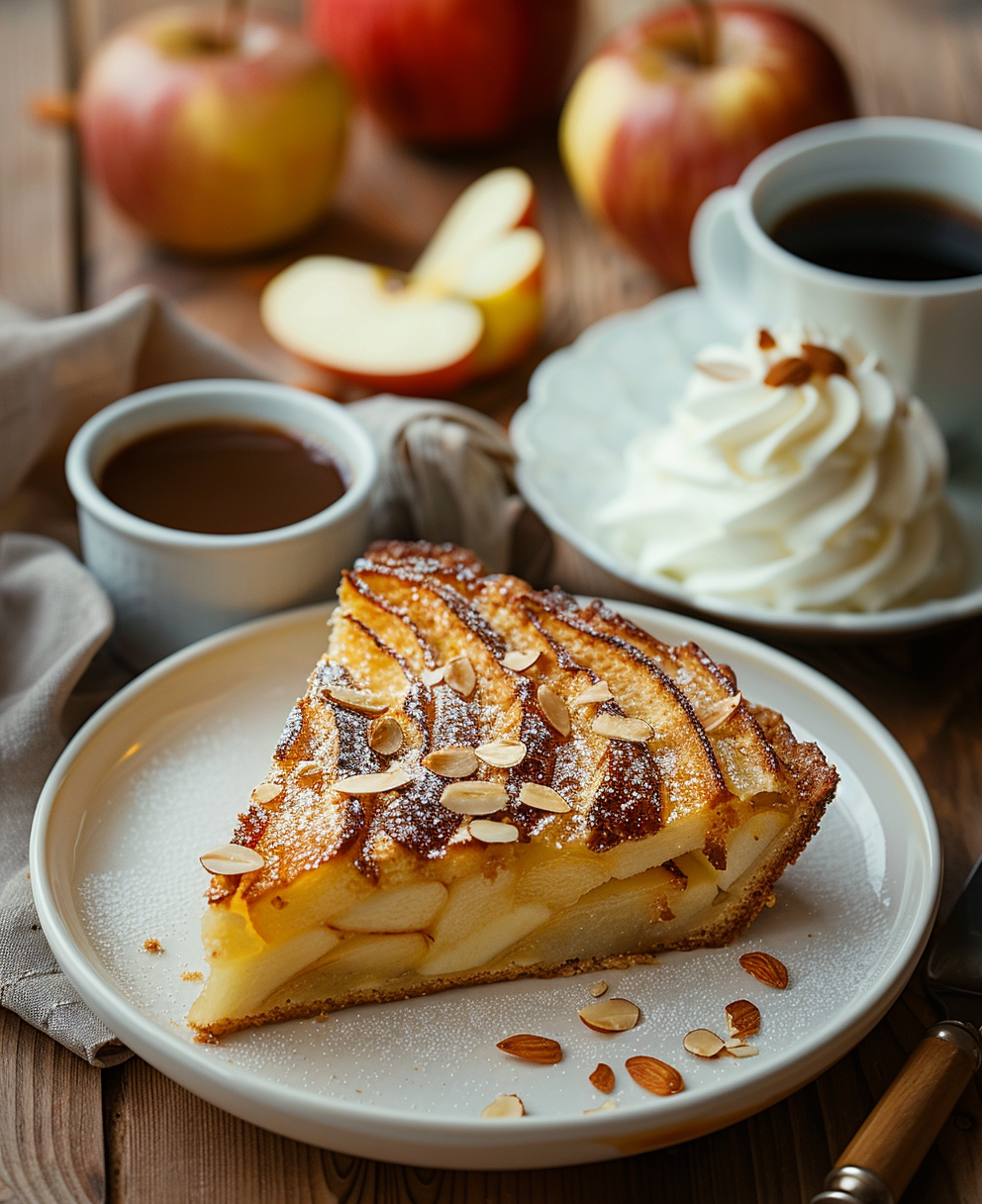 gateau aux pommes et amandes