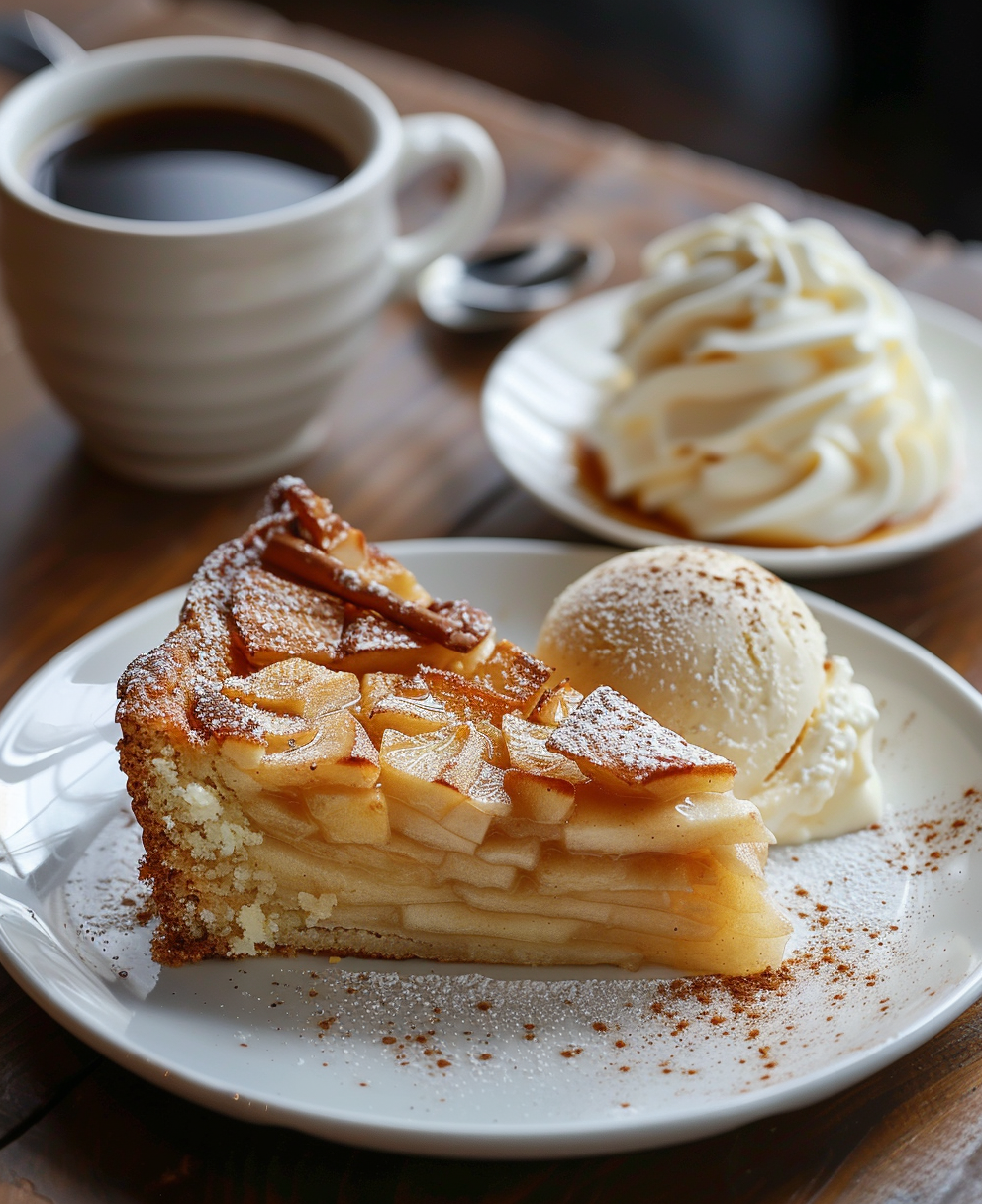 gateau caramélisé aux pommes