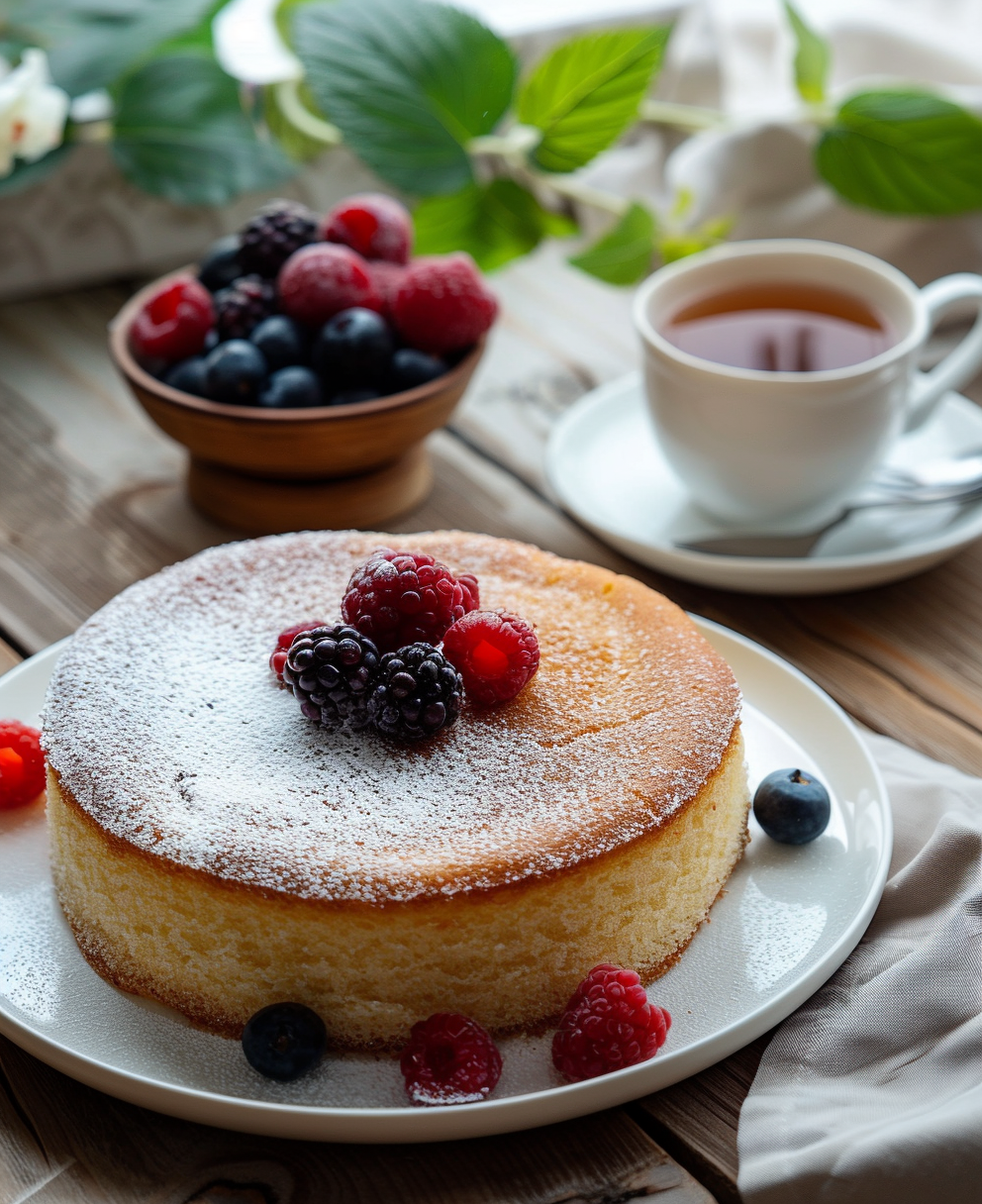 gateau moelleux à la vanille