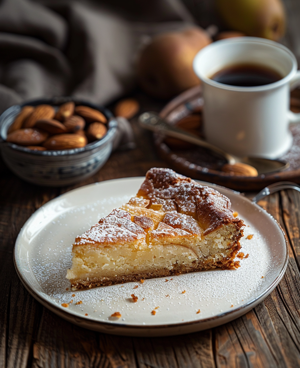 gateau poire chocolat amande