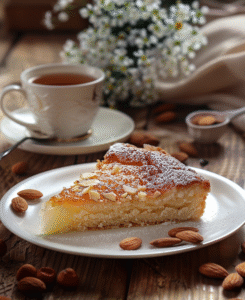 gateau pommes amandes
