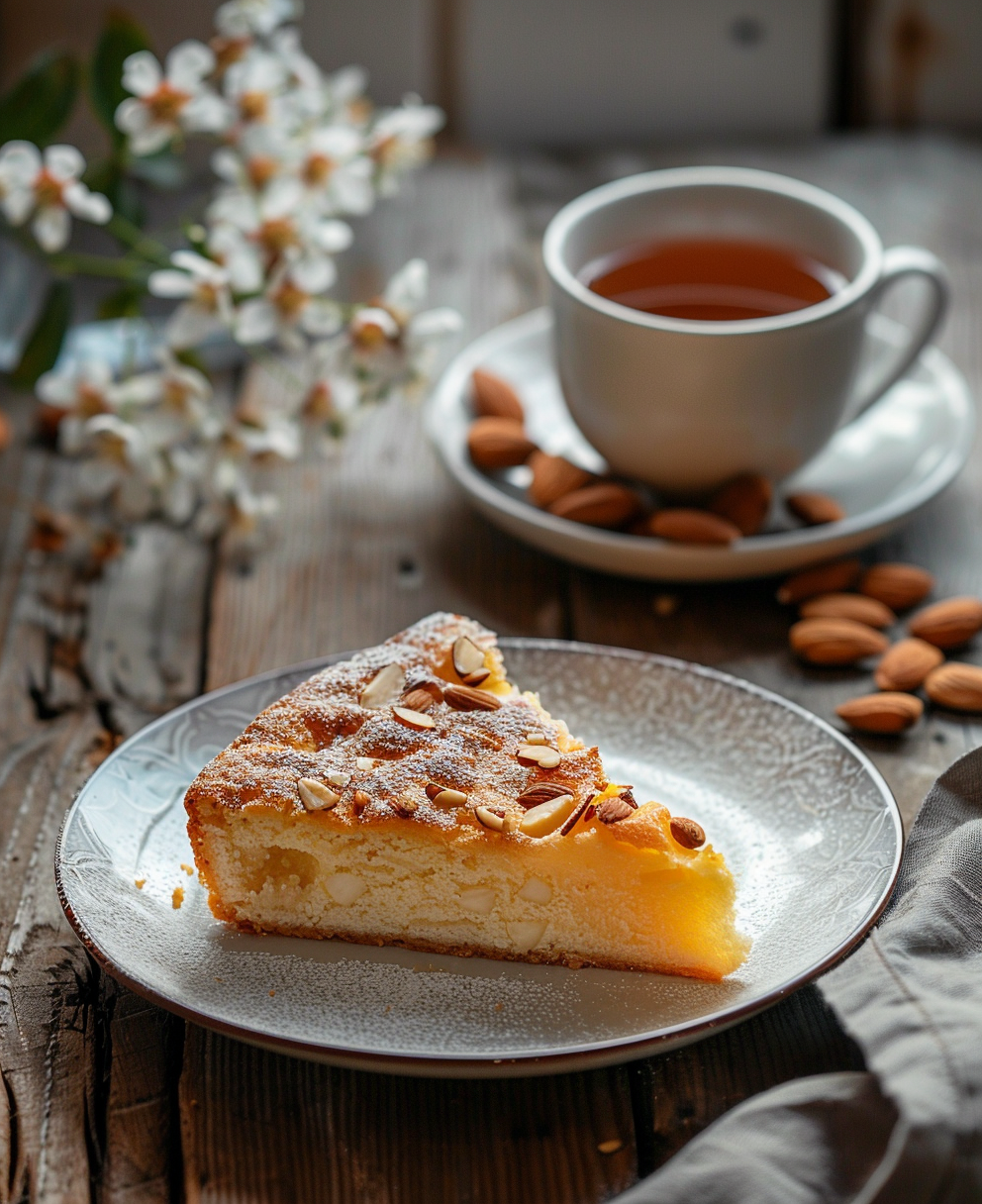 gateau pommes amandes