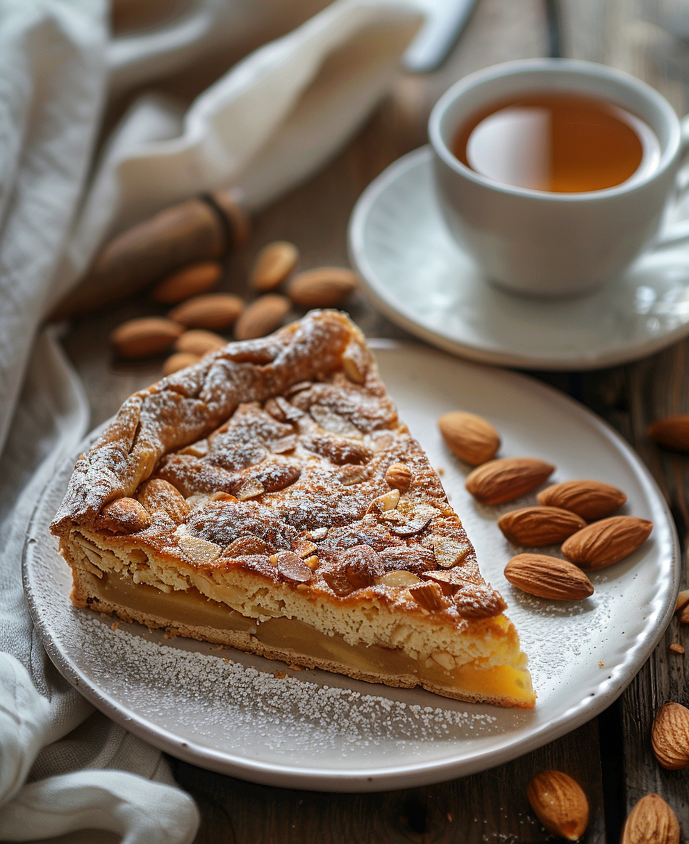 gateau pommes amandes