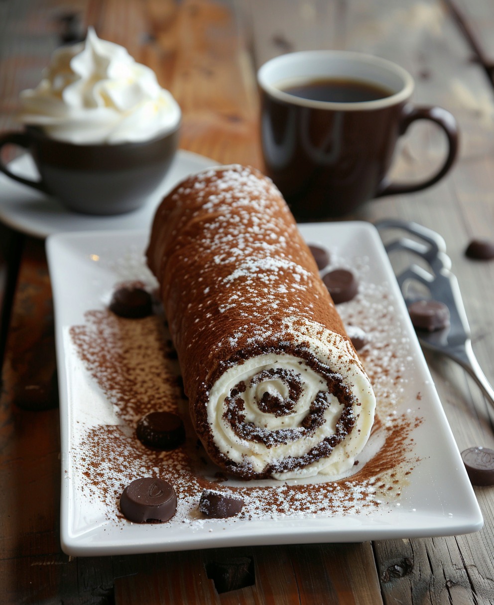 gateau roulé au chocolat