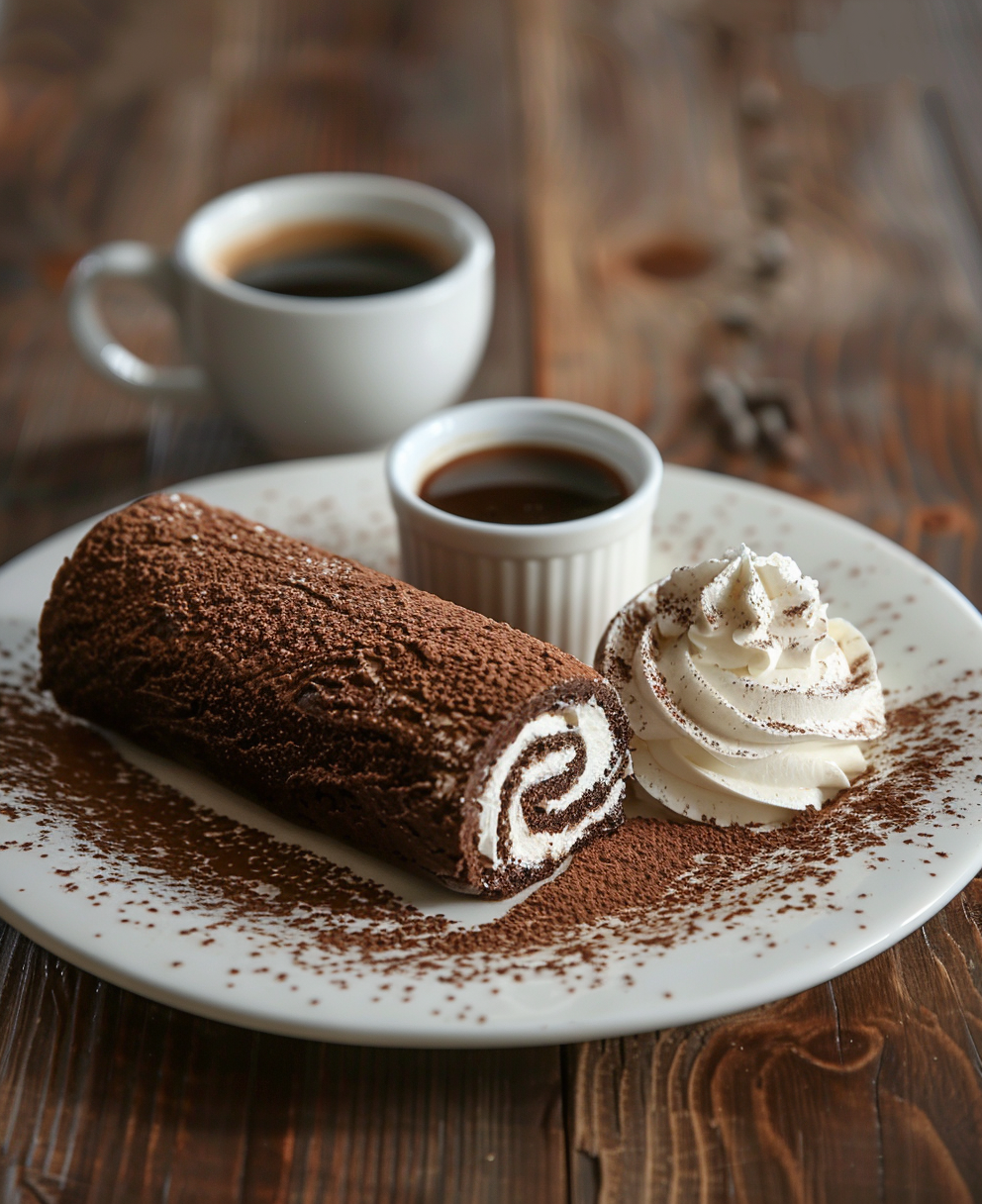 gateau roulé au chocolat