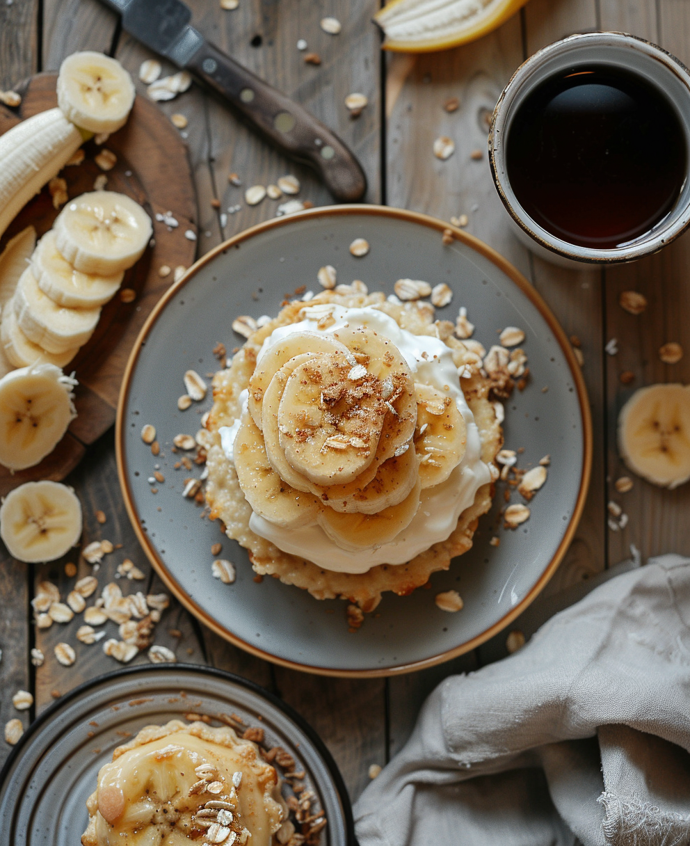 gateaux banane flocons d'avoine