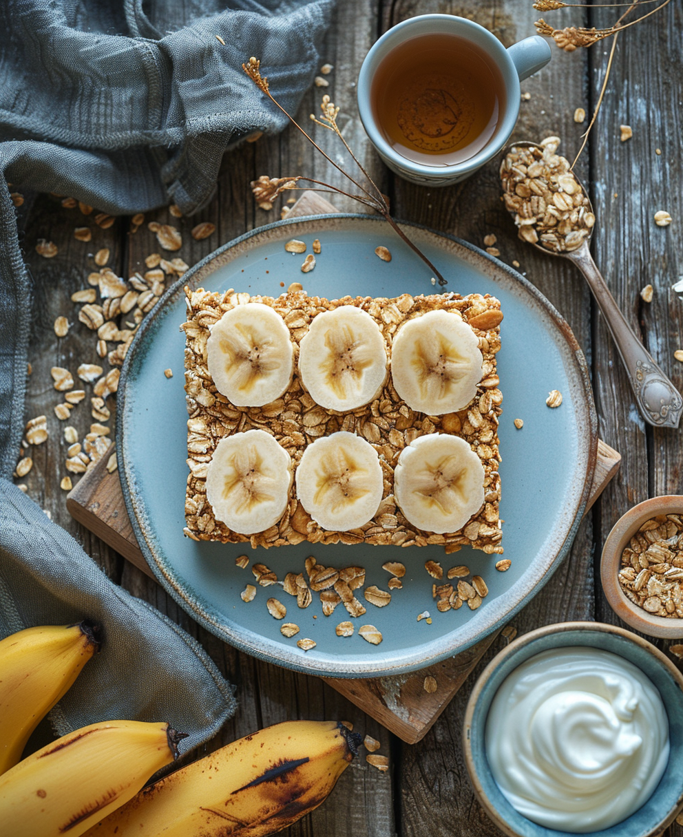 gateaux banane flocons d'avoine