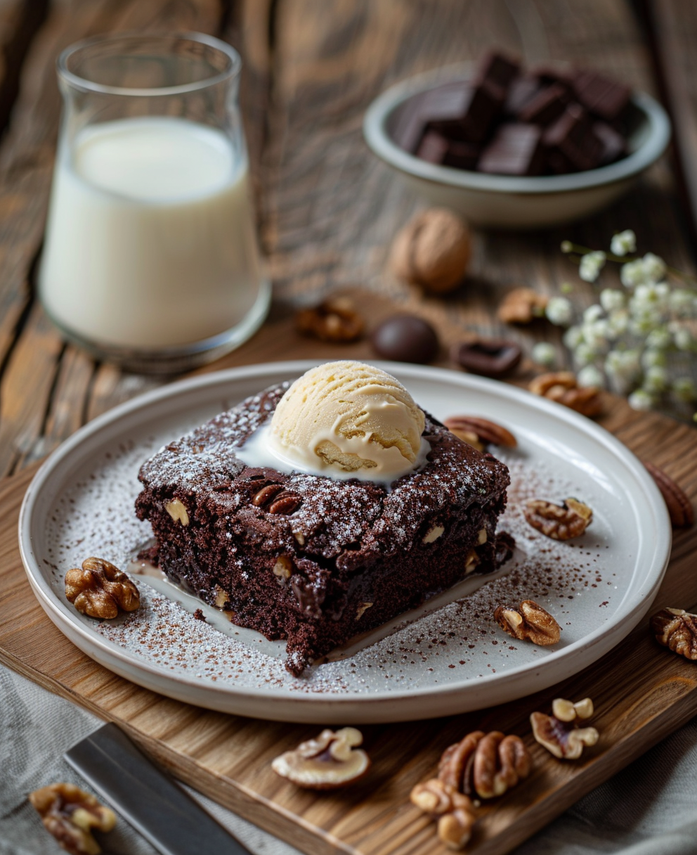 gateaux chocolat et noix