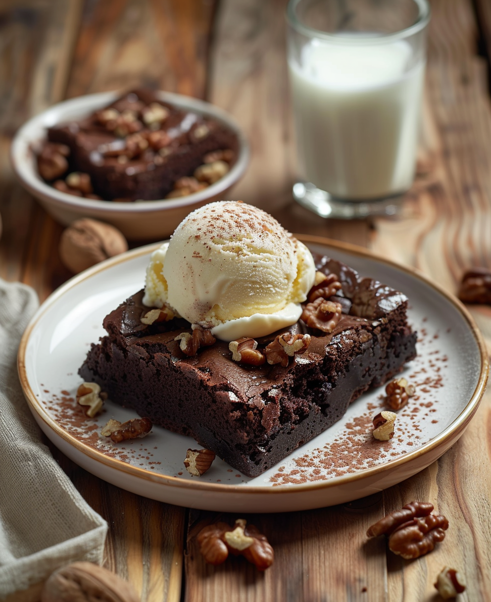 gateaux chocolat et noix