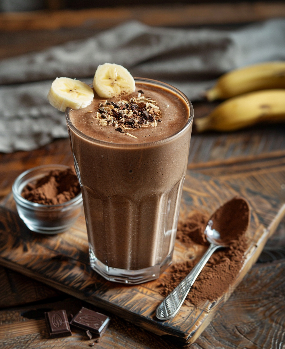 recette smoothie banane chocolat