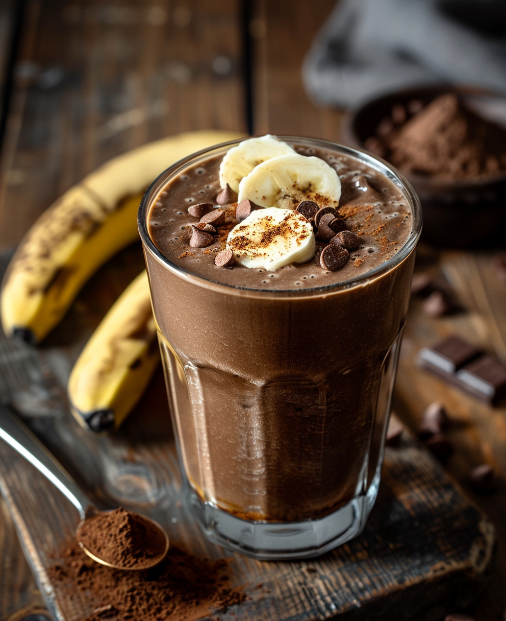 recette smoothie banane chocolat