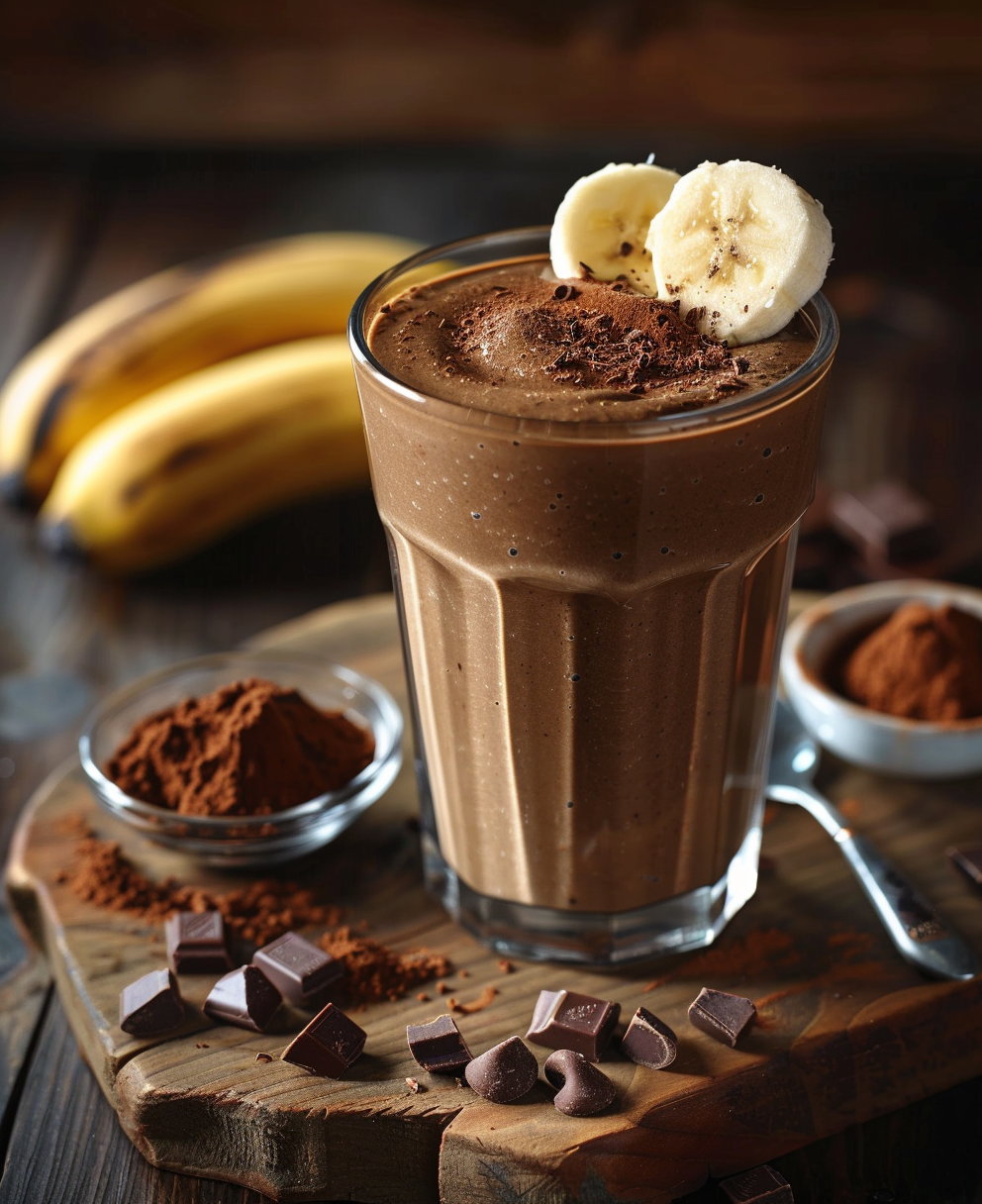 recette smoothie banane chocolat