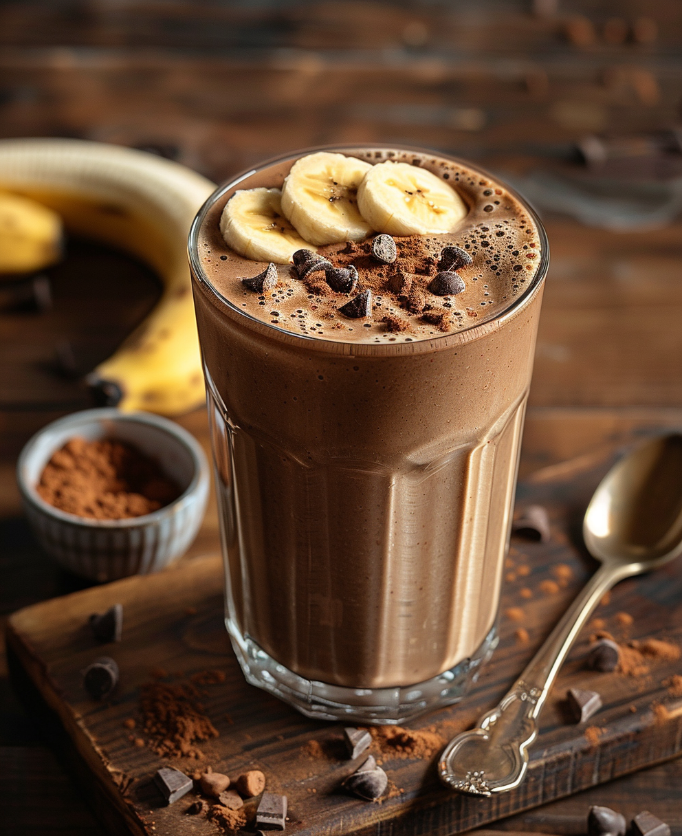 recette smoothie banane chocolat