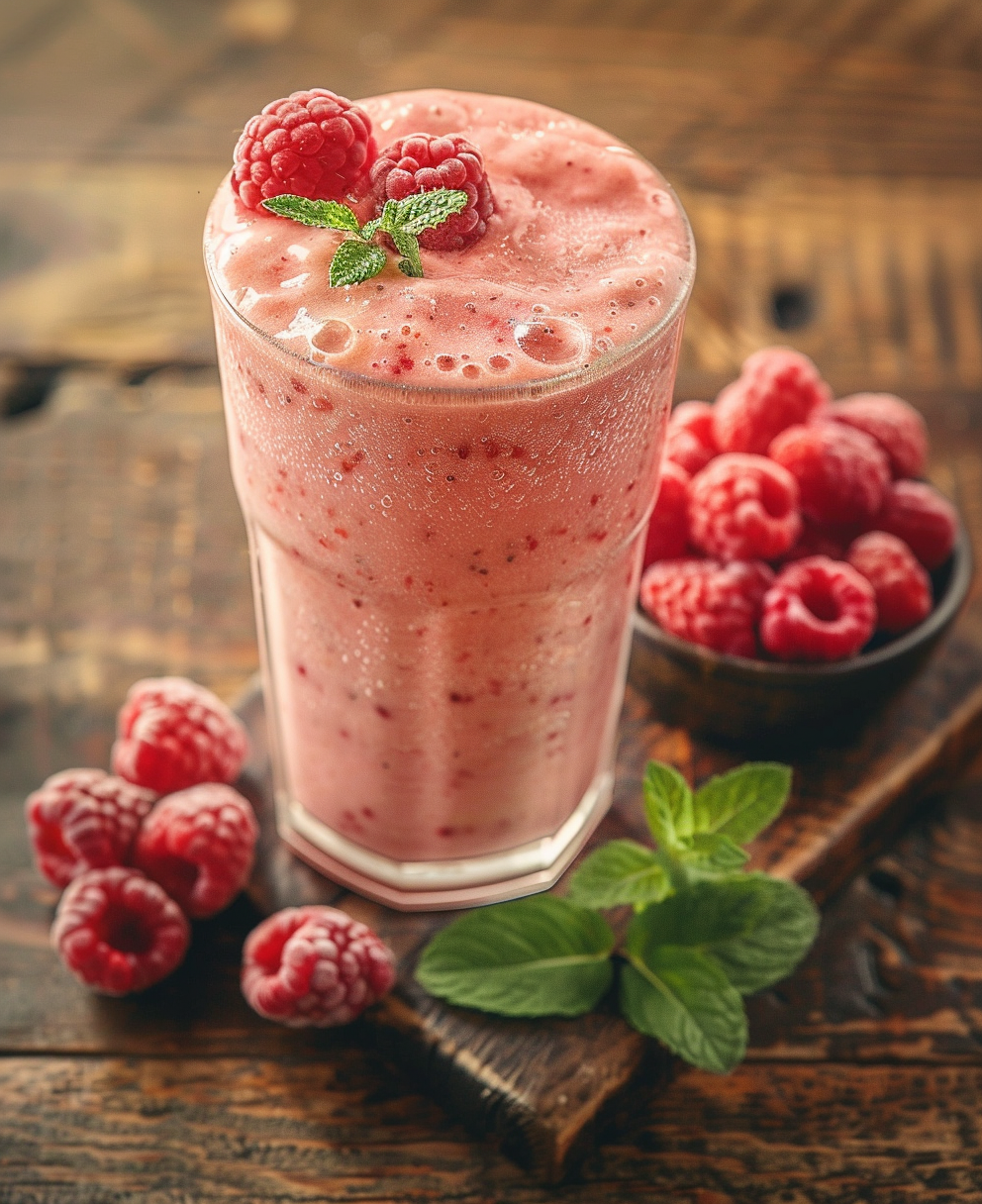 recette smoothie banane framboise