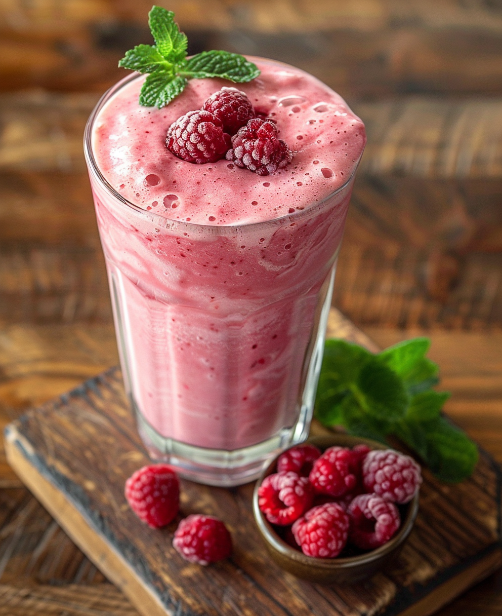 recette smoothie banane framboise