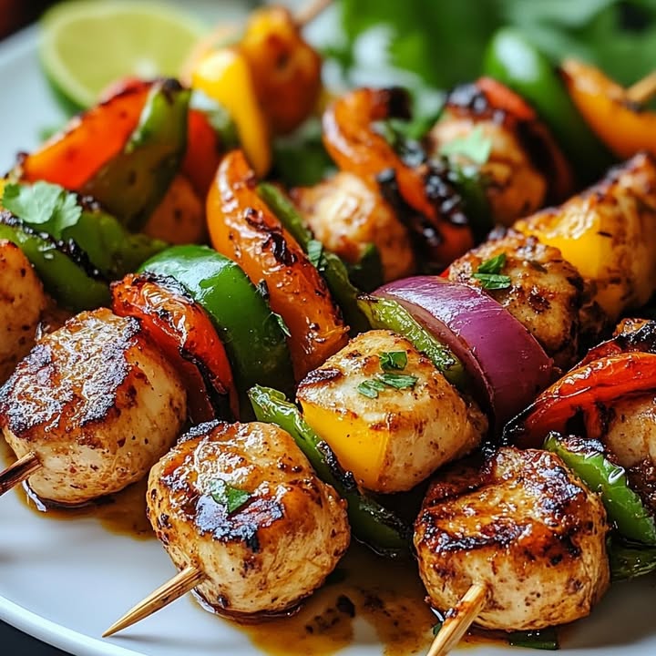 Brochettes Poulet Crevettes