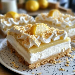 Carrés Citron Rafraîchissants