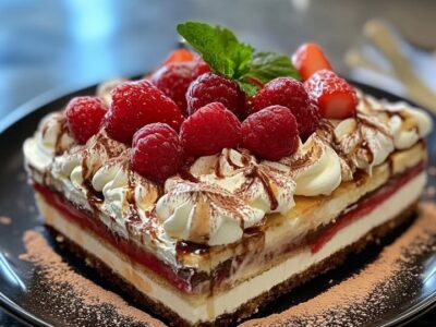 Charlotte Fraises Cacao : Recette Facile et Savoureuse