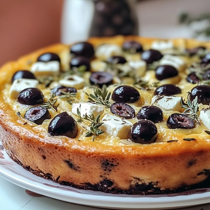 Clafoutis Chèvre Olives