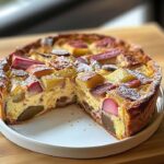 Clafoutis Rhubarbe Pruneaux