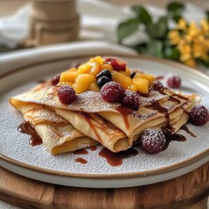 Crêpes Fruitées Légères