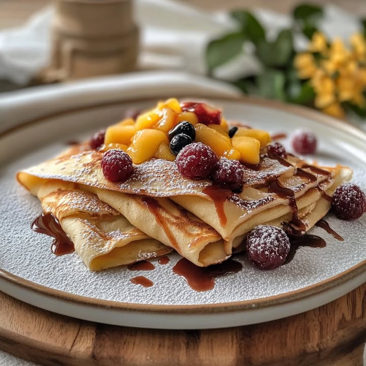 Crêpes Fruitées Légères
