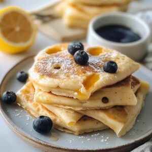 Crêpes Yaourt Myrtilles : Recette Facile et Savoureuse