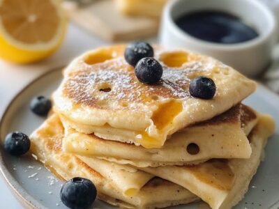 Crêpes Yaourt Myrtilles : Recette Facile et Savoureuse