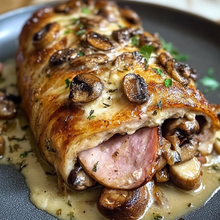 Feuilletés Jambon Champignons