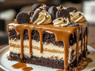 Gâteau Caramel Oreo Facile et Savoureux