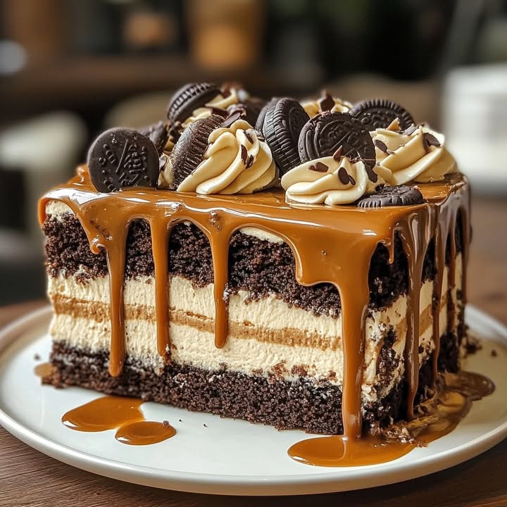 Gâteau Caramel Oreo
