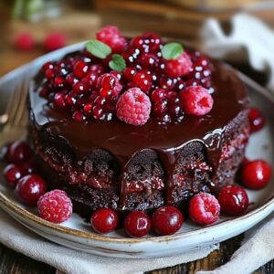 Gâteau Chocolat Framboise