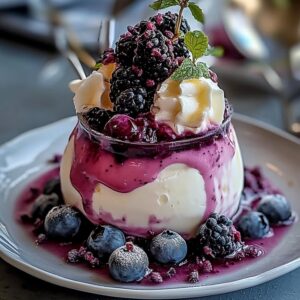 Glace Myrtilles Maison