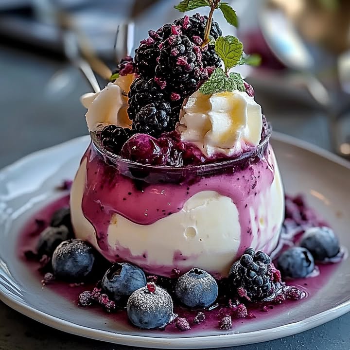 Glace Myrtilles Maison