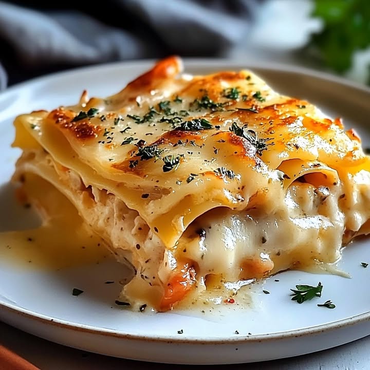 Lasagne Crevettes Alfredo