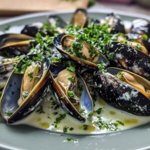 Moules Crème Herbes