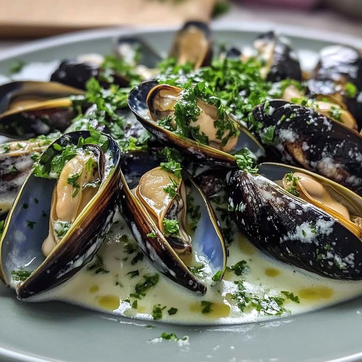 Moules Crème Herbes