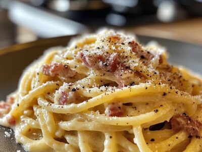 Pâtes Carbonara Familiales : Recette Facile et Savoureuse