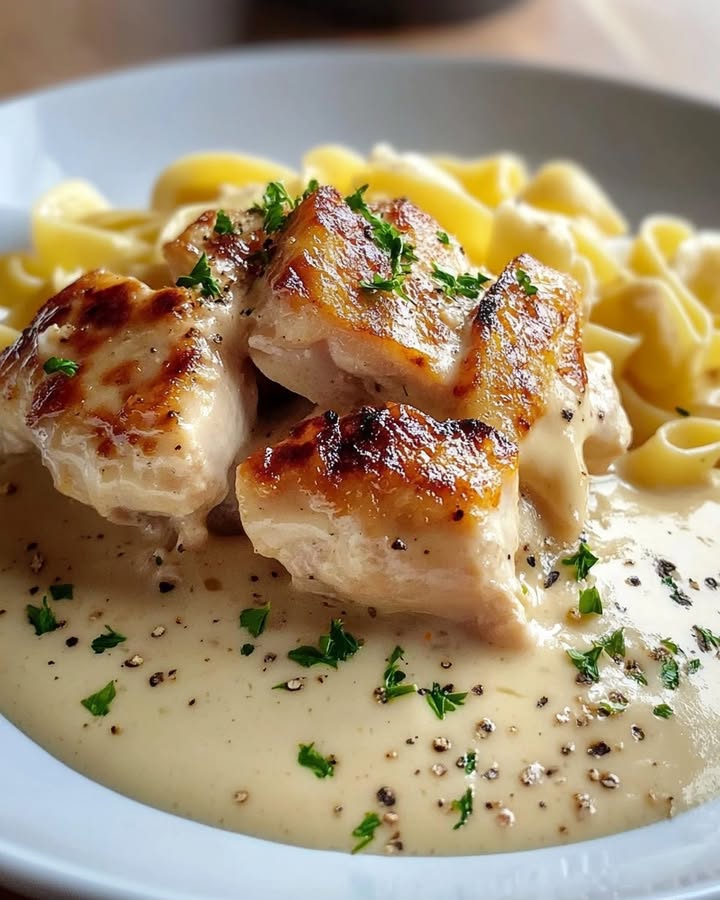 Pâtes Poulet Crémeuses